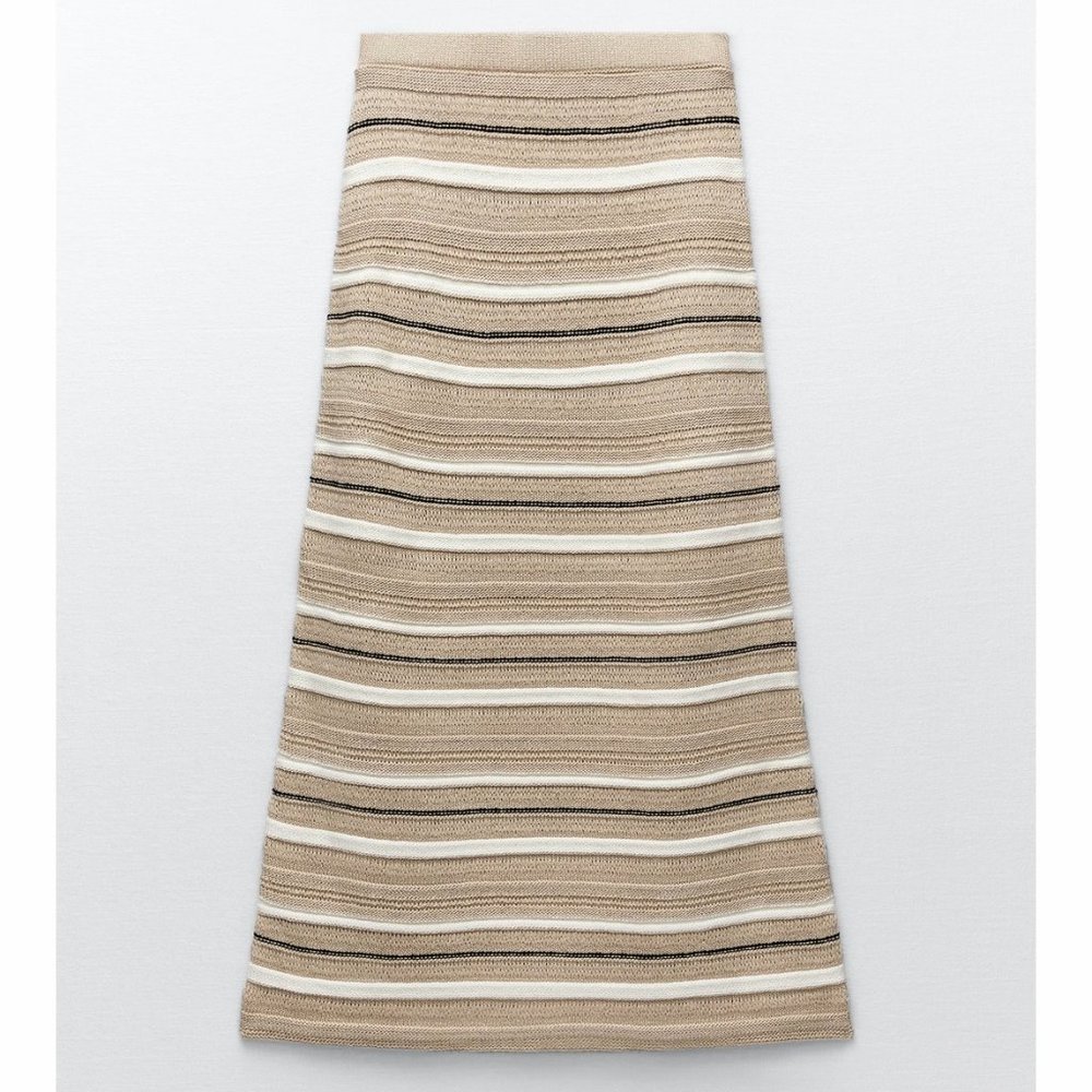 *NWT* Zara Striped Knit Skirt